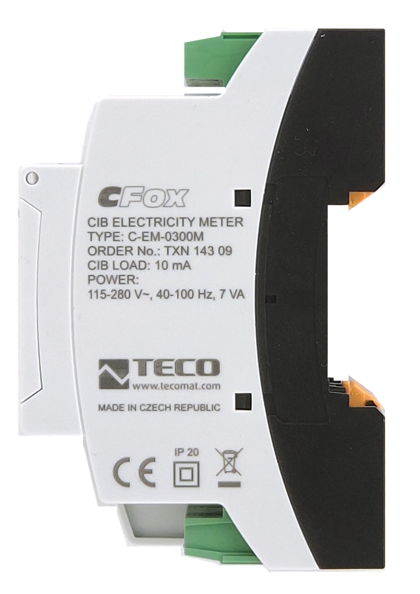 C EM 0300M 3f Electricity Meter CFox Modules On DIN Rail Teco 