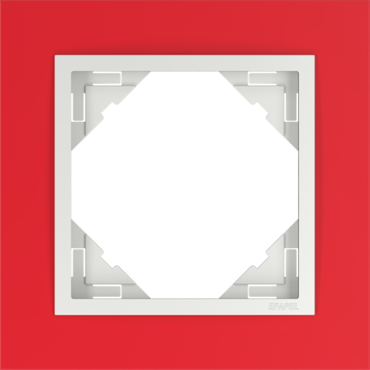 Rámeček jednonásobný LOGUS, ANIMATO / červená / ledová