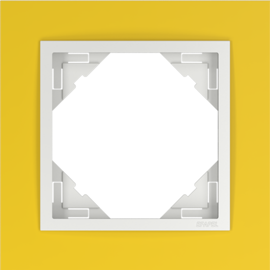 Rámeček jednonásobný LOGUS, ANIMATO / žlutá / ledová