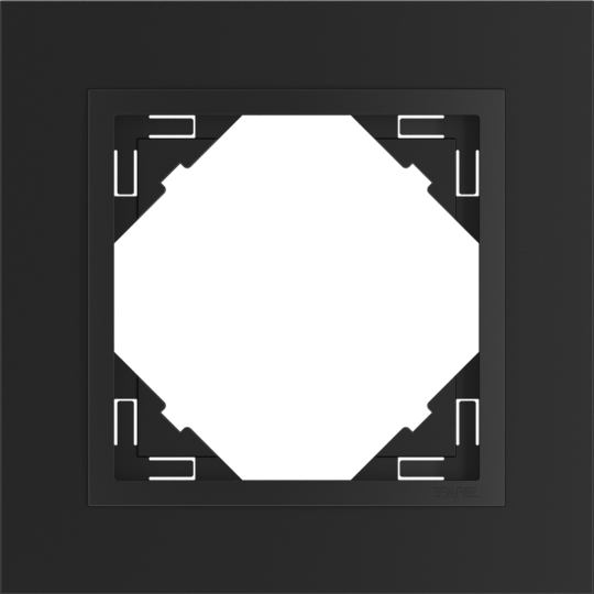 Rámeček jednonásobný LOGUS, ANIMATO / černá / černá