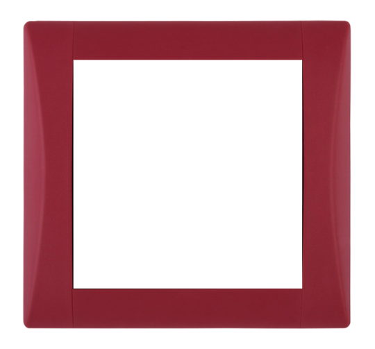 Frame - 1 gang, Elegant ruby red
