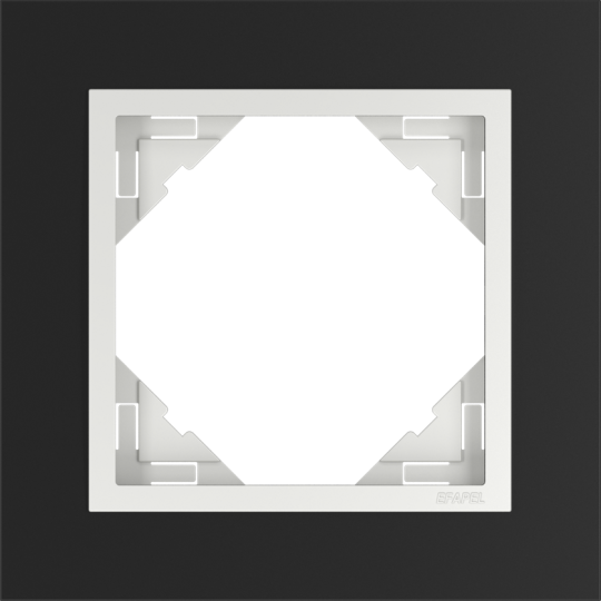 Einzelrahmen LOGUS, ANIMATO / schwarz / Eis